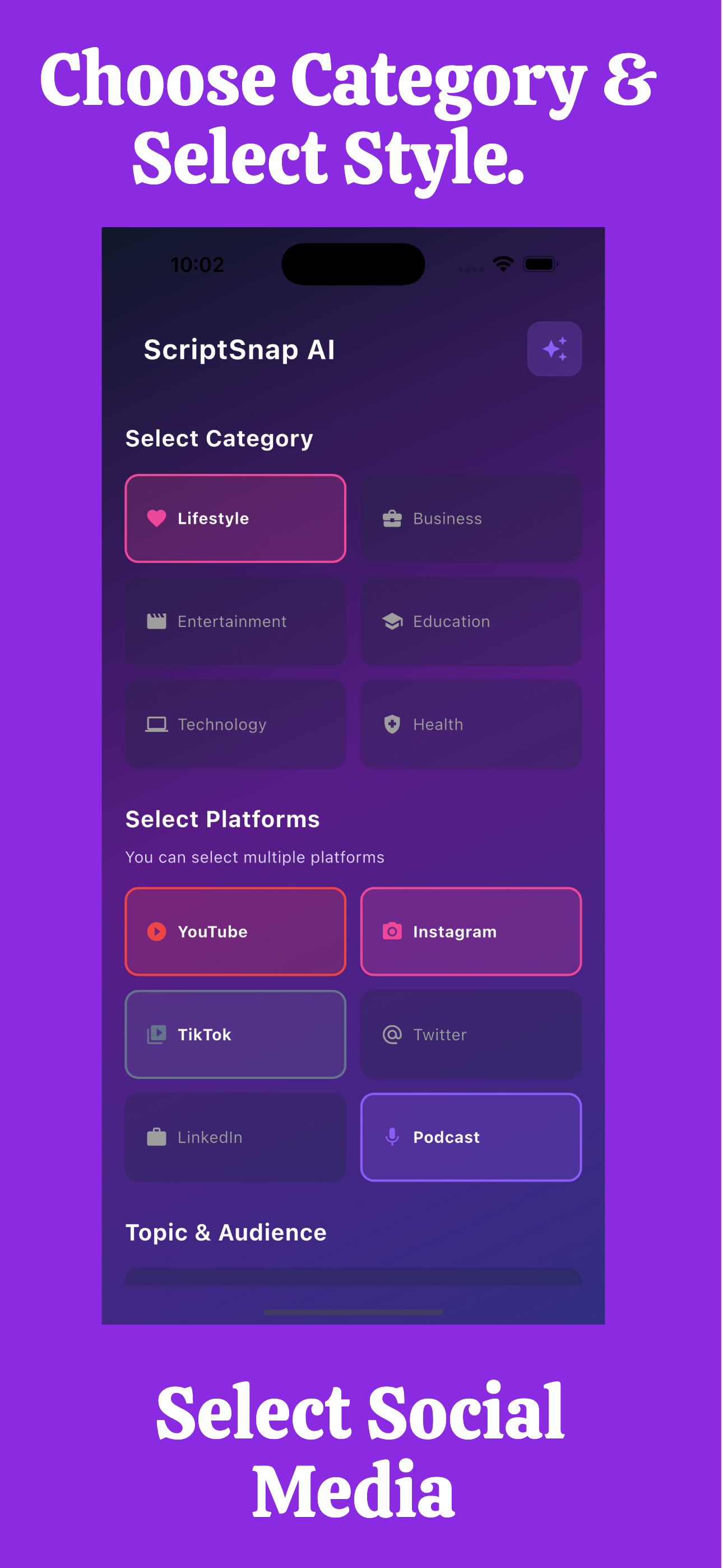 YouTube Script Generator - Create engaging video scripts with hooks